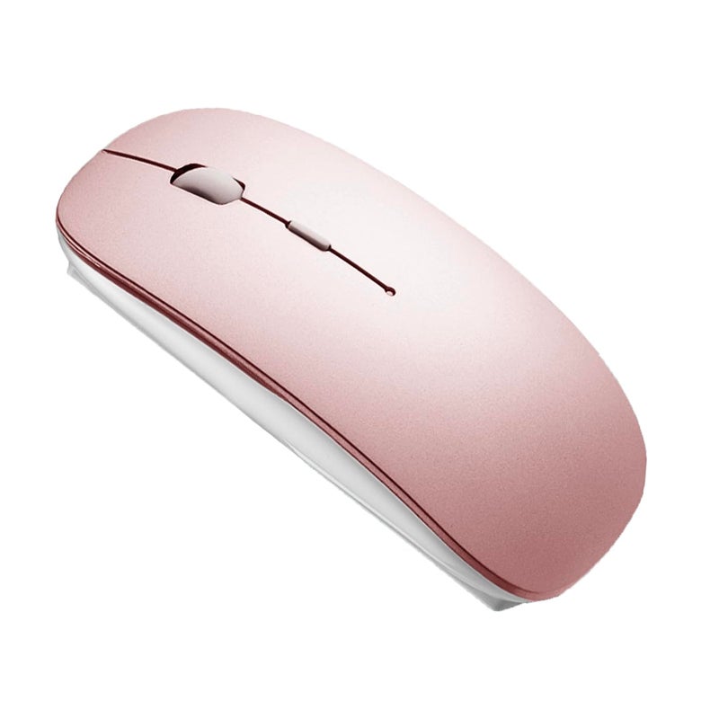 PEIBO Bluetooth Wireless Mouse for Laptop mac MacBook ipad MacBook air MacBook pro pc Desktop Computer Windows Chromebook Notebook (Rose Gold) - Image 1
